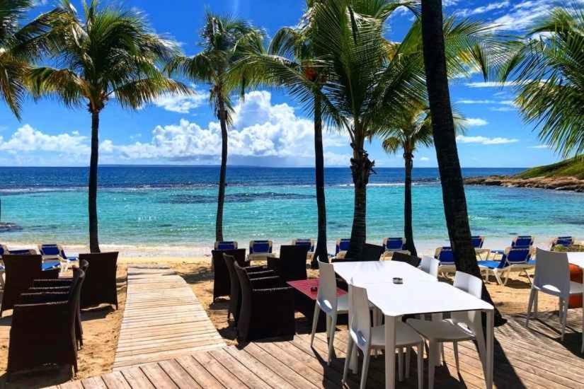 Romantique Et Bel Appartement En Bord De La Mer, Piscine Surveillee Et Belle Plage A 50M Saint-Francois  Eksteriør billede