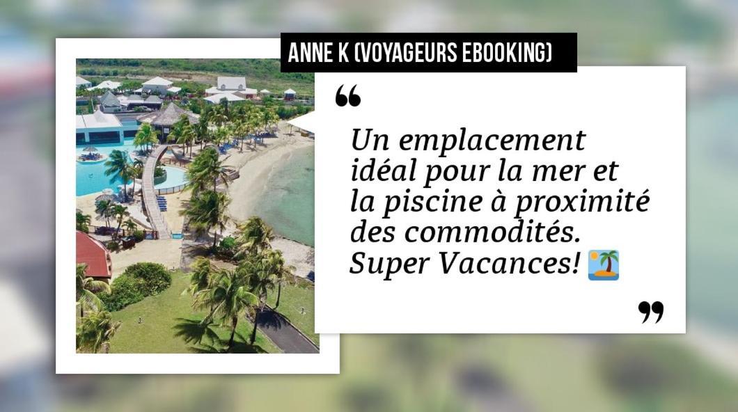 Romantique Et Bel Appartement En Bord De La Mer, Piscine Surveillee Et Belle Plage A 50M Saint-Francois  Eksteriør billede